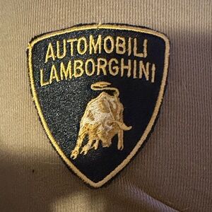 Lamborghini Tan Patch Apparel